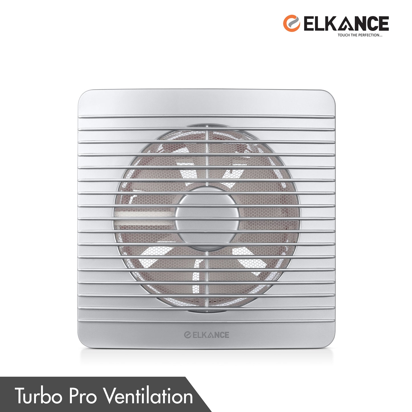 ELKANCE Axial Fan Turbo Pro (Silver White) - High-Performance Cooling, Sleek Design, Durable AC Operation for Modern Spaces