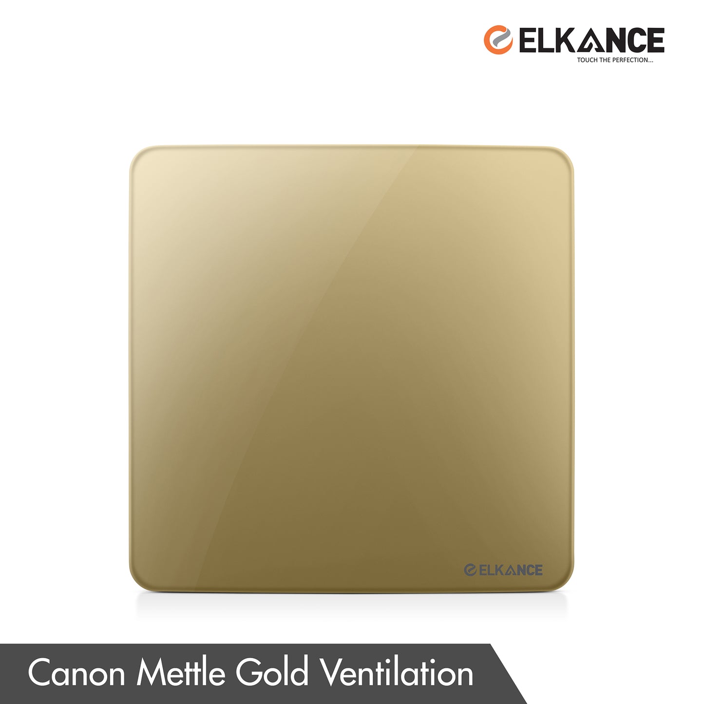 ELKANCE Axial Fan Canon with Metal Blind - Gold, Stylish & Efficient Cooling, 1-Year Warranty