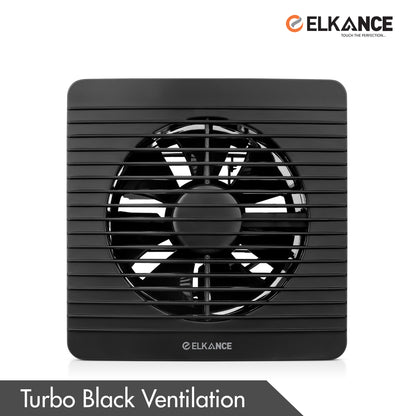 ELKANCE Axial Fan Turbo - Black, High-Performance Cooling, 1-Year Warranty