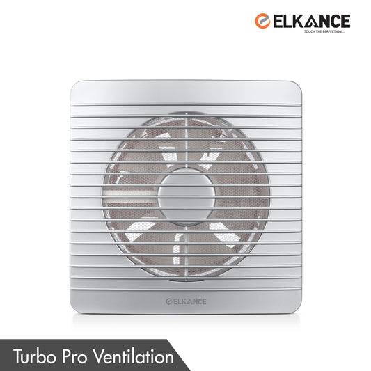 ELKANCE Axial Fan Turbo Pro (Silver White) - High-Performance Cooling, Sleek Design, Durable AC Operation for Modern Spaces