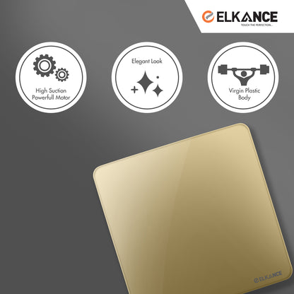 ELKANCE Axial Fan Canon with Metal Blind - Gold, Stylish & Efficient Cooling, 1-Year Warranty