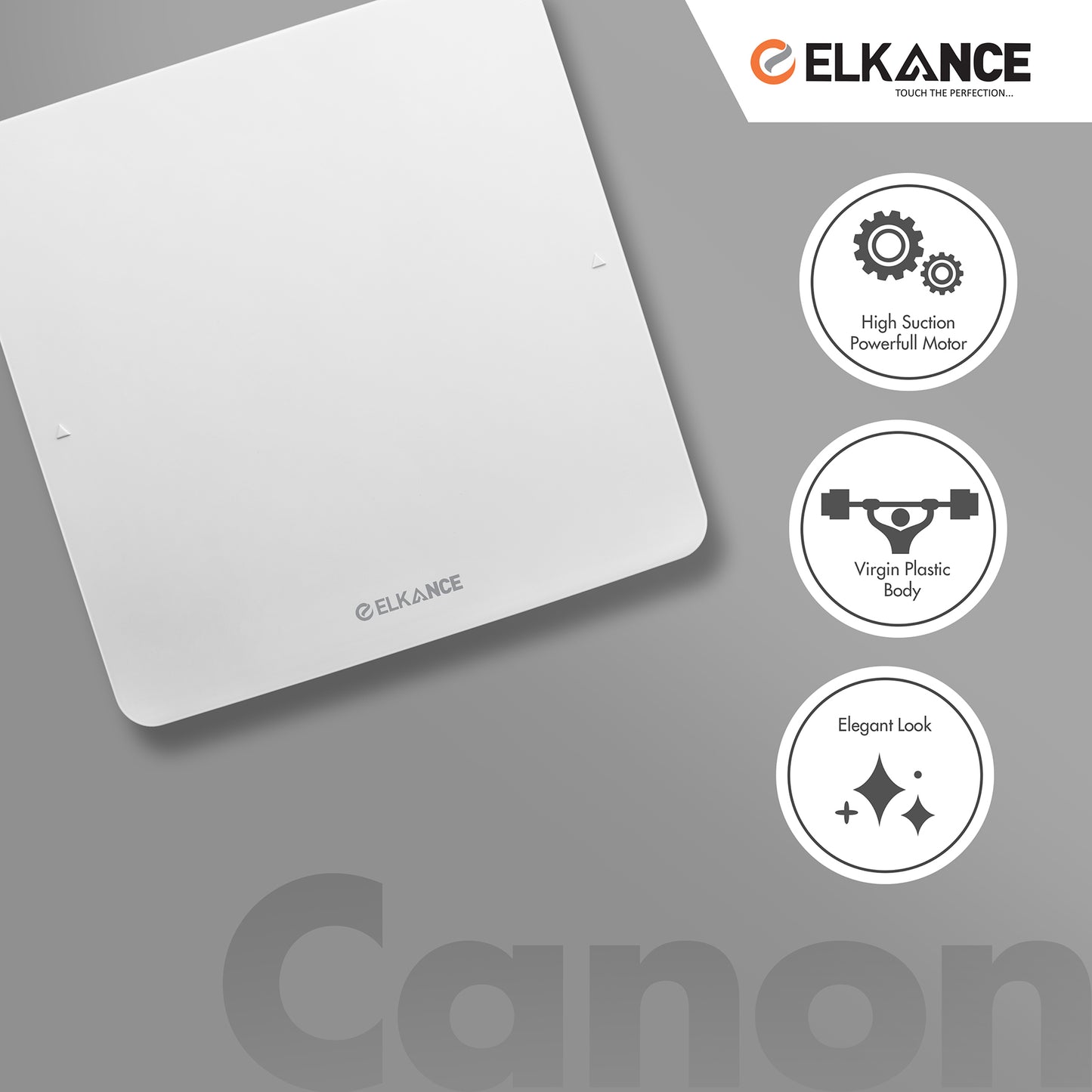 Axial Fan Canon - White, Efficient Air Circulation, 1-Year Warranty
