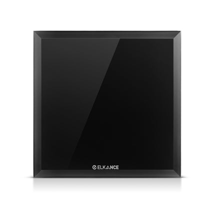 ELKANCE Axial Fan Bliss 6 150MM with Front Glass Panel Blind - Stylish & Efficient Cooling for Office Kitchen Bathroom 1-Year Warranty Color Black